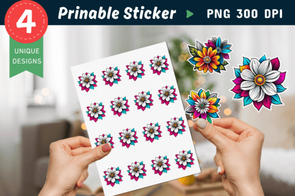 Download Flower Stickers, Floral Stickers, Flower - Floral Collection