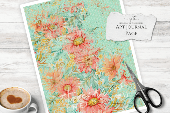 Download Floral Mixed Media Background - Floral Collection