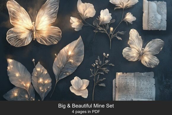 Download Midnight Floral Lantern Set - Floral Collection
